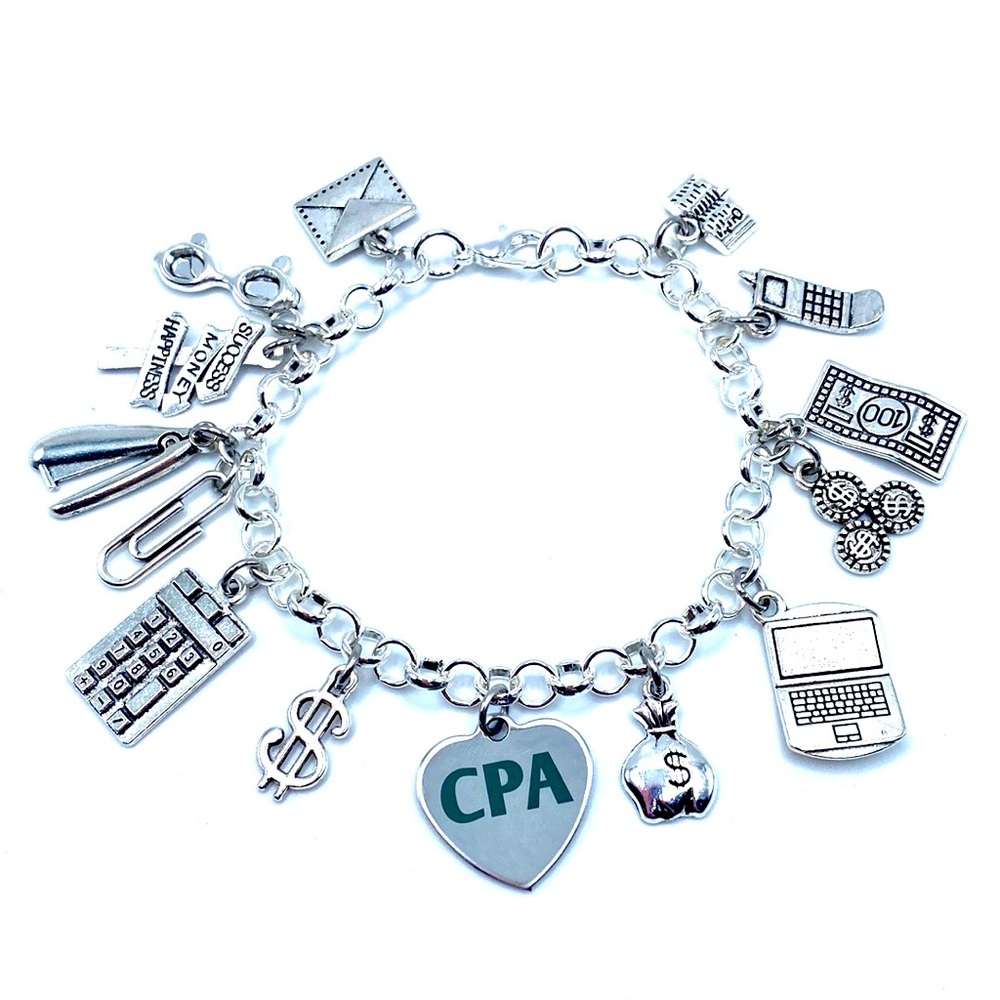 CPA Accountant Charm Bracelet